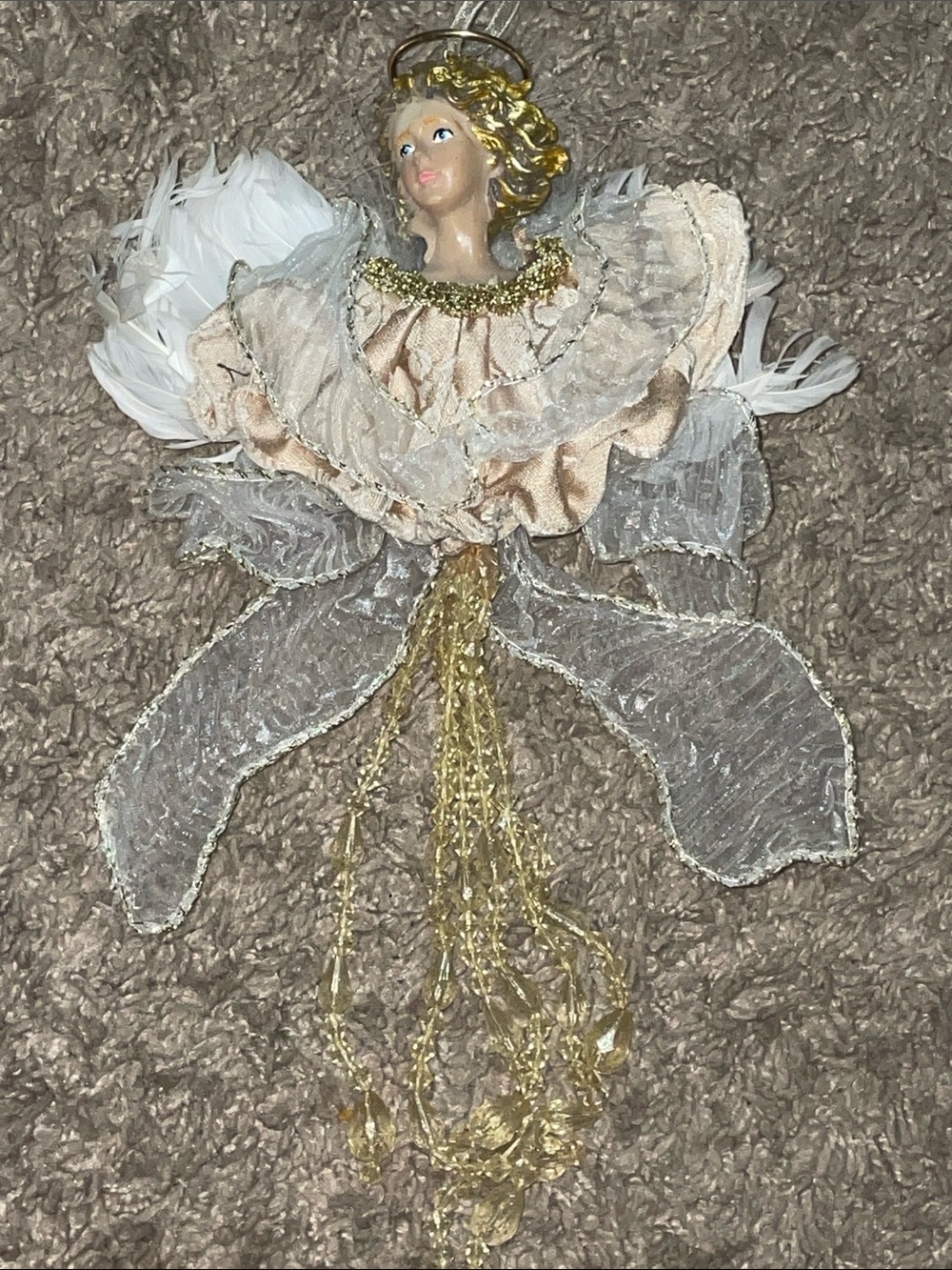 Vintage Christmas Angel tree ornament